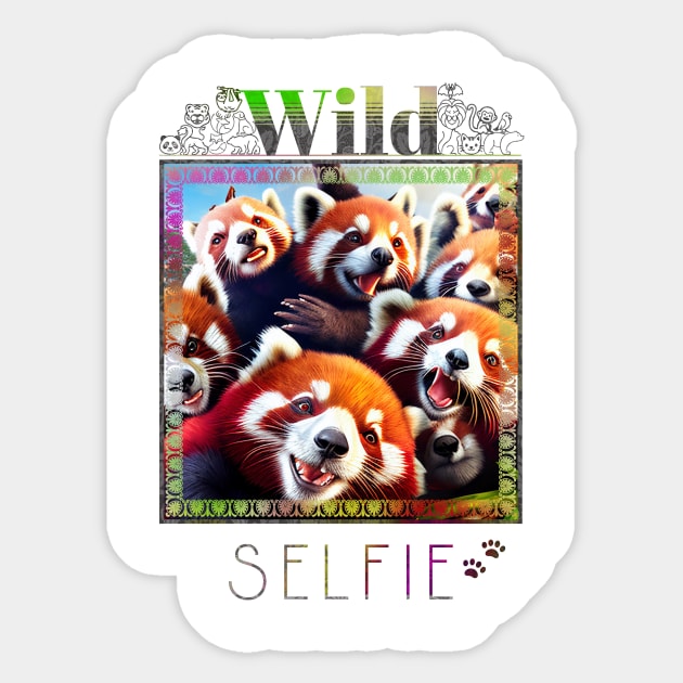 Red Panda Lesser Wild Nature Funny Happy Humor Photo Selfie Sticker by Cubebox